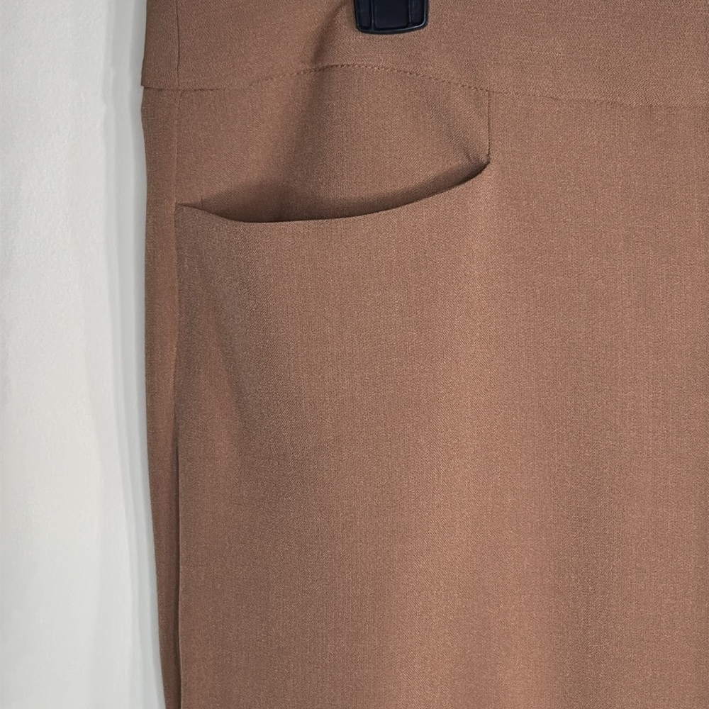 Calvin Klein Pants Brown Straight Leg High Rise in Sizes 8, 10, 14 16, - Picture 5 of 13